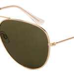 Az Eyewear Icons Piloten Aviator Zonnebril Groen/Goud | Polarized