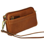 Lioné Telefoontasje/Clutch Molly Cognac