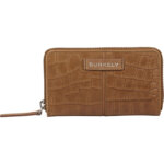 Burkely Cool Colbie Medium Zip Around Wallet Cognac