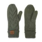 I'm Dutch Gebreide Wanten Jungfrau Donker Groen