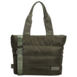 Zebra Trends Puffer Shopper/Schoudertas Elske Olijf