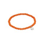 Biba Kralen Armband Oranje | 4 mm