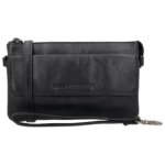 Hide & Stitches Schoudertasje / Clutch Porto Zwart