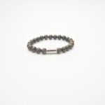 JOSH Heren Armband met Natuursteen Bruin | 09313-BRA