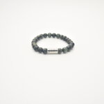 JOSH Heren Armband met Natuursteen Groen | 09313-BRA