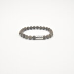 JOSH Heren Armband met Natuursteen Malachite | 09313-BRA