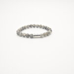 JOSH Heren Armband met Natuursteen Smokey | 09313-BRA