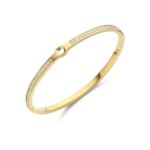 Melano Vivid Hinged CZ Armband Goud | Maat L