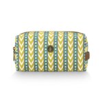 Pip Studio Toilettas Coco Cosmetic Bag Medium Samba Stripe Lime