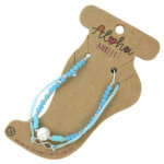 Aloha Set van 2 Enkelbandjes Lichtblauw