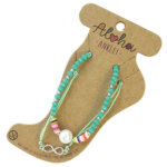 Aloha Set van 2 Enkelbandjes Mintgroen