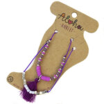 Aloha Set van 2 Enkelbandjes Paars