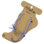 Aloha Set van 2 Enkelbandjes Paars / Multi