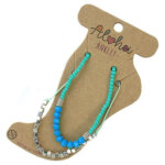 Aloha Set van 2 Enkelbandjes Turquoise