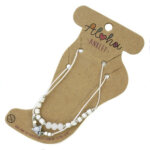 Aloha Set van 2 Enkelbandjes Wit