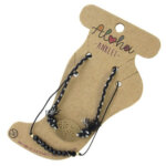 Aloha Set van 2 Enkelbandjes Zwart