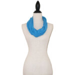 Aqua Blauwe Tricot Colsjaal