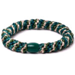 Banditz Haarelastiekje en Armband Petrol Green Mix
