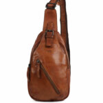 Bear Design Crossbody Rugzak / Bodybag Daley Cognac