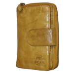Bear Design Dames Portemonnee Cow Lavato Oker Geel