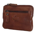 Bear Design Sleuteletui met Creditcardvakjes Carrie Cognac