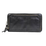 Bear Design Zip Around Portemonnee / Clutch Isa Zwart