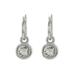 Biba Hang Oorbellen met Swarovski Steentje Crystal