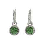 Biba Hang Oorbellen met Swarovski Steentje Erinite