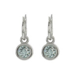 Biba Hang Oorbellen met Swarovski Steentje Lt. Azore