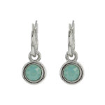 Biba Hang Oorbellen met Swarovski Steentje Pacific Opal