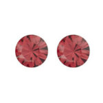 Biba Oorbellen met Swarovski Steentje Indian Pink