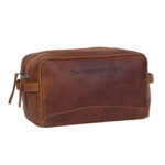 Chesterfield Leren Toilettas Stefan Cognac