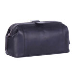 Chesterfield Leren Toilettas met Beugel Vince Zwart