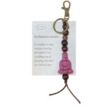 De Shakyamuni Boeddha Sleutelhanger Fuchsia