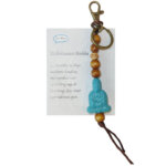 De Shakyamuni Boeddha Sleutelhanger Turquoise