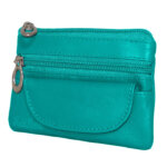 Echt Leren Sleuteletui Teal