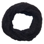 Gebreide Winter Colsjaal Zwart