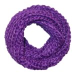 Gebreide Winter Colsjaal met Glinsterende Pailletten Paars