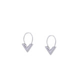 Go Dutch Label Creolen met V Zilver