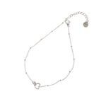 Go Dutch Label Enkelbandje met Hartjes Zilver