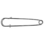 Grote Veiligheidsspeld / Ponchospeld Zilver