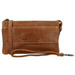 Hide & Stitches Schoudertasje / Clutch Porto Bruin