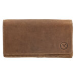 Hide en Stitches Overslag Portemonnee RFID Idaho Bruin