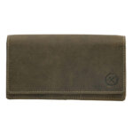 Hide en Stitches Overslag Portemonnee RFID Idaho Olijf Groen