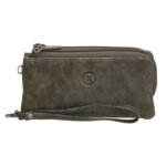 Hide en Stitches Portemonnee / Clutch Paint Rock Olijf Groen