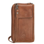 Hide en Stitches Telefoontasje Paint Rock Cognac