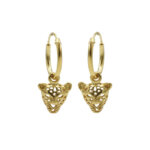 Karma Oorringen Hoops Leopard Goud