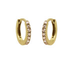 Karma Oorringen Plain Hoops Round Champaign 13 mm Goud