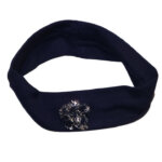 Kinder Haarband met Glitter Bloem Donkerblauw