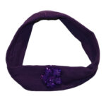 Kinder Haarband met Glitter Bloem Paars